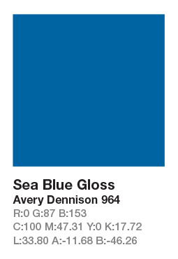 Avery 964 Sea Blue š.123cm