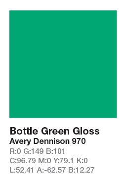Avery 970 Bottle Green š.123cm