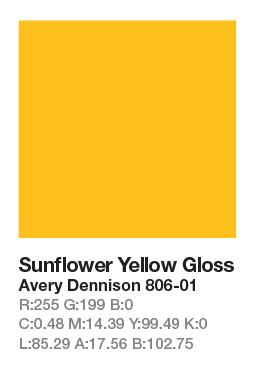 806-01 Sunflower Yellow š.123cm