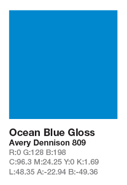 809 Ocean Blue .123cm