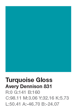 831 Turquoise .123cm