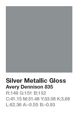 835 Silver Metallic .123cm