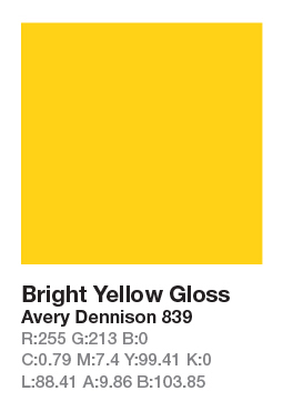 839 Bright Yellow š.123cm
