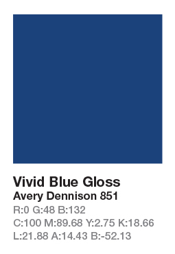 851 Vivid Blue .123cm