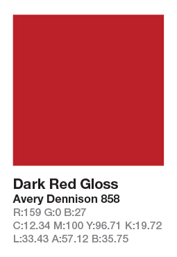 858 Dark Red .123cm