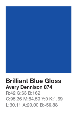 874 Brilliant Blue .123cm