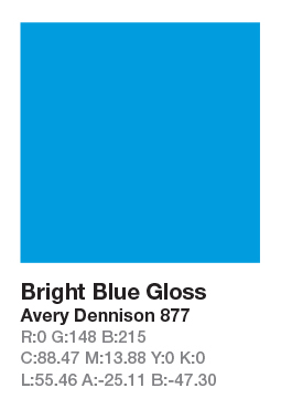 877 Bright Blue .123cm