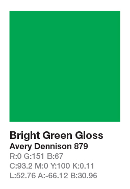 879 Bright Green .123cm