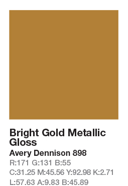 898 Bright Gold Metallic .123cm