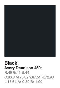 AVERY 4501 Black š.123cm