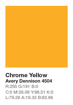 AVERY 4504 Chrome Yellow .123cm