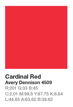 AVERY 4509 Cardinal Red .123cm