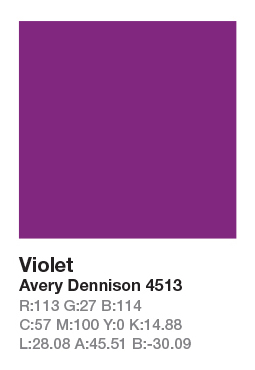 AVERY 4513 Violet .123cm