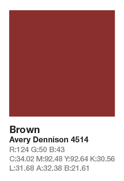 AVERY 4514 Brown š.123cm