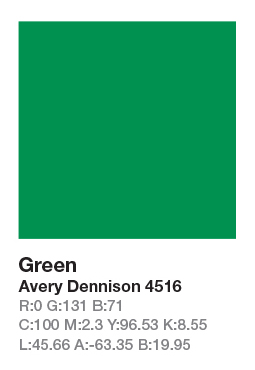 AVERY 4516 Green .123cm