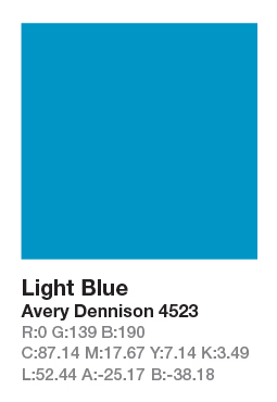 AVERY 4523 Light Blue .123cm