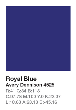 AVERY 4525 Royal Blue .123cm