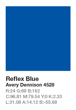 AVERY 4528 Reflex Blue .123cm