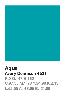 AVERY 4531 Aqua .123cm