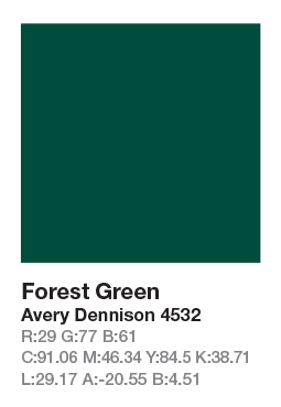 AVERY 4532 Forest Green .123cm