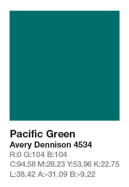AVERY 4534 Pacific Green š.123cm