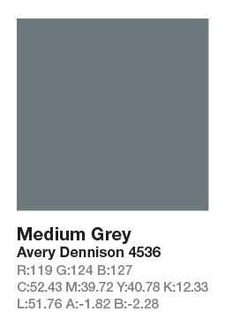 AVERY 4536 Medium Grey .123cm