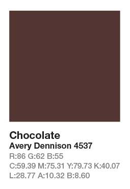 AVERY 4537 Chocolate .123cm