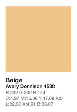 AVERY 4538 Beige .123cm