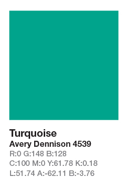 AVERY 4539 Turquoise .123cm