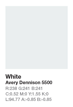 AVERY 5500 White .123cm