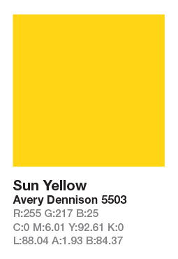 AVERY 5503 Sun Yellow .123cm