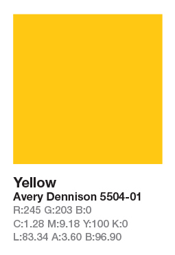 AVERY 5504-01 Yellow š.123cm