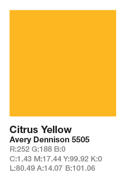 AVERY 5505 Citrus Yellow .123cm