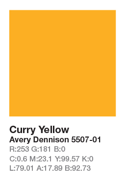 AVERY 5507-01 Curry Yellow .123cm