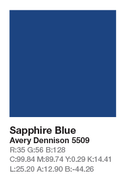 AVERY 5509 Sapphire Blue š.123cm