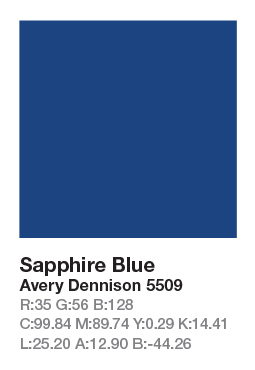 AVERY 5509 Sapphire Blue .123cm