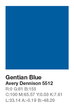 AVERY 5512 Gentian Blue .123cm