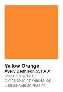 AVERY 5513-01 Yellow Orange .123cm