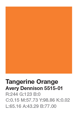 AVERY 5515-01 Tangerine Orange .123cm