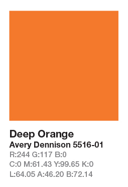 AVERY 5516-01 Deep Orange .123cm