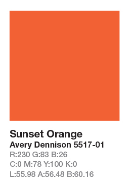 AVERY 5517-01 Sunset Orange š.123cm