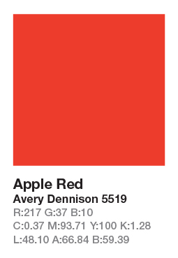 AVERY 5519 Apple Red š.123cm