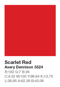 AVERY 5524 Scarlet Red .123cm