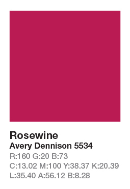 AVERY 5534 Rosewine š.123cm