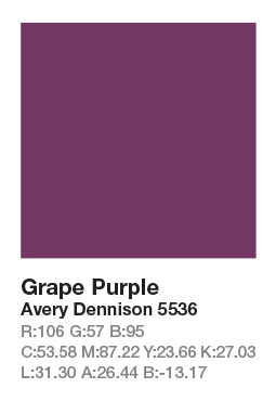 AVERY 5536 Grape Purple .123cm