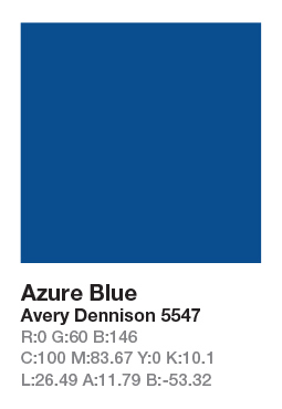 AVERY 5547 Azure Blue .123cm