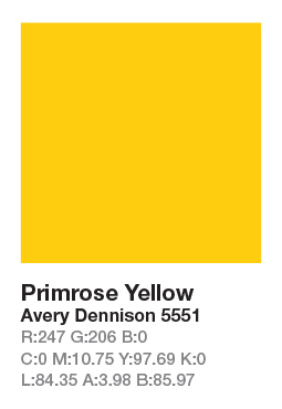 AVERY 5551 Primrose Yellow .123cm