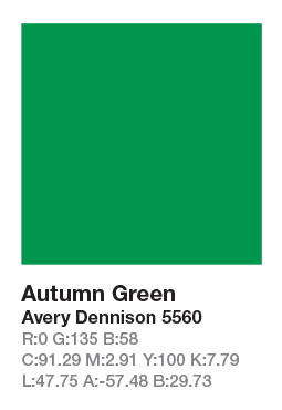 AVERY 5560 Autumn Green .123cm