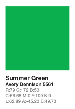 AVERY 5561 Summer Green .123cm