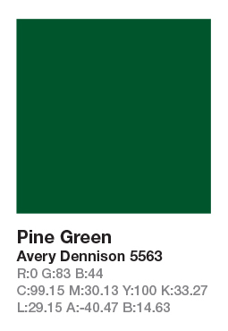 AVERY 5563 Pine Green .123cm